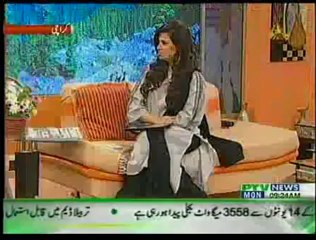 Asma Mustafa Khan, Subhe Nau, 9th September 2013,Show with Zafar Mairaj & Farooq Mengal - part-1