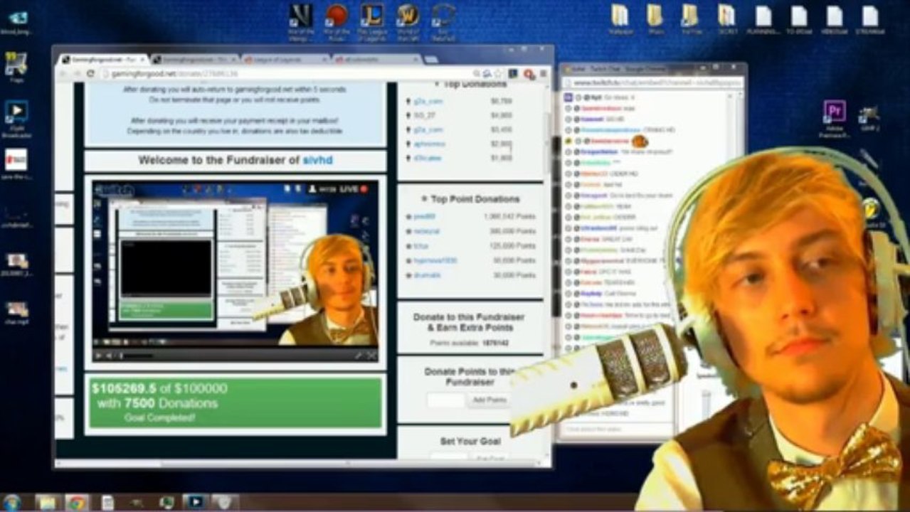 Siv HD speech stream de charité - League of Legends