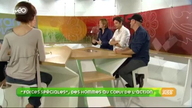 Benoît Magimel, Raphaël Personnaz et Stéphane Rybojad pour le film Forces Spéciales