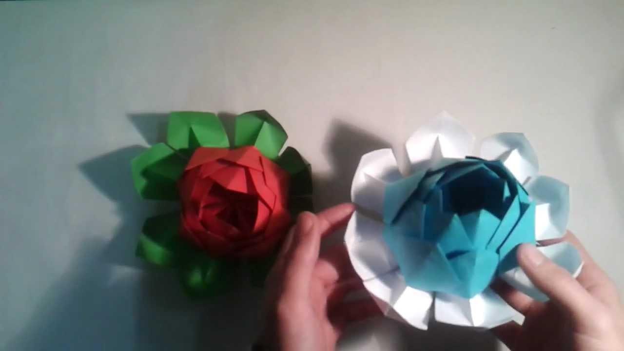 Flor de loto de origami