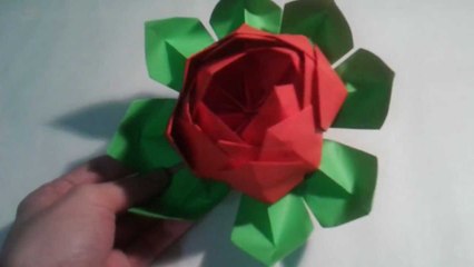Origami: Flor de loto
