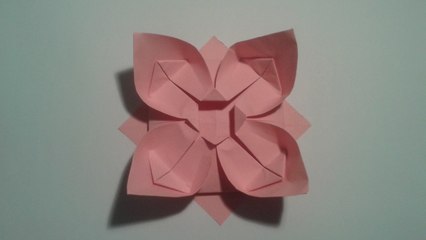How to make an easy origami flower