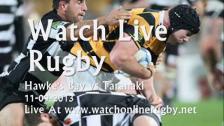 Watch Hawke's Bay vs Taranaki Live Rugby On Sep 11 2013