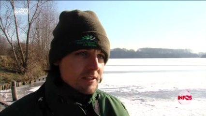 Plans d'eau gelés : les eco-gardes veillent