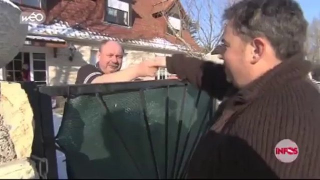 Les habitants du marais audomarois prisonniers de la glace