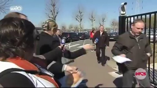 Marine Le Pen en campagne à la Française de Mécanique à Douvrin