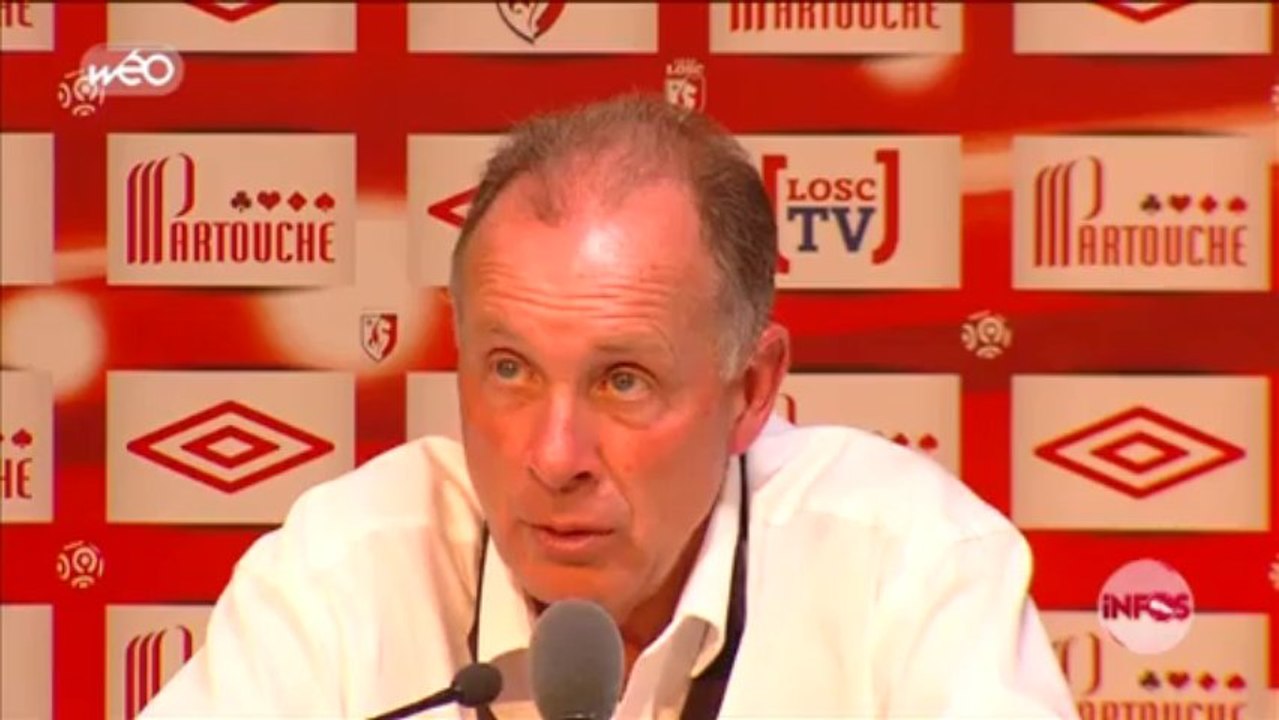 Jean Fernandez l'entraineur de Nancy parle du Grand Stade de Lille