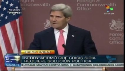 Kerry reconoce que el fonclicto en Siria pasa por solución política