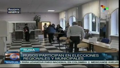 Este domingo se realizaron elecciones regionales en Rusia