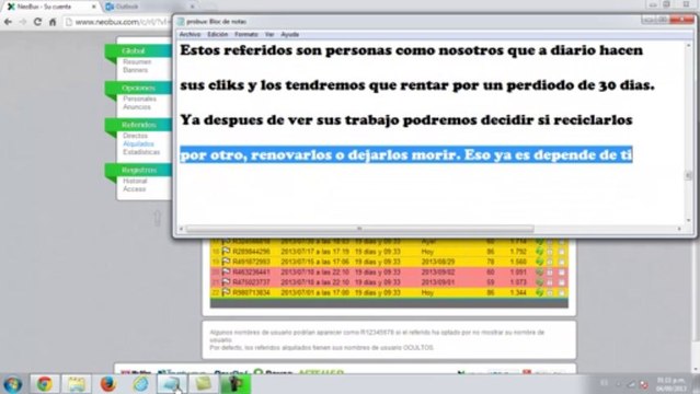 Como Ganar En Internet Hasta $50 Diarios Sin Invertir Nada Con 'Neobux' PTC Confiable 2013 HD