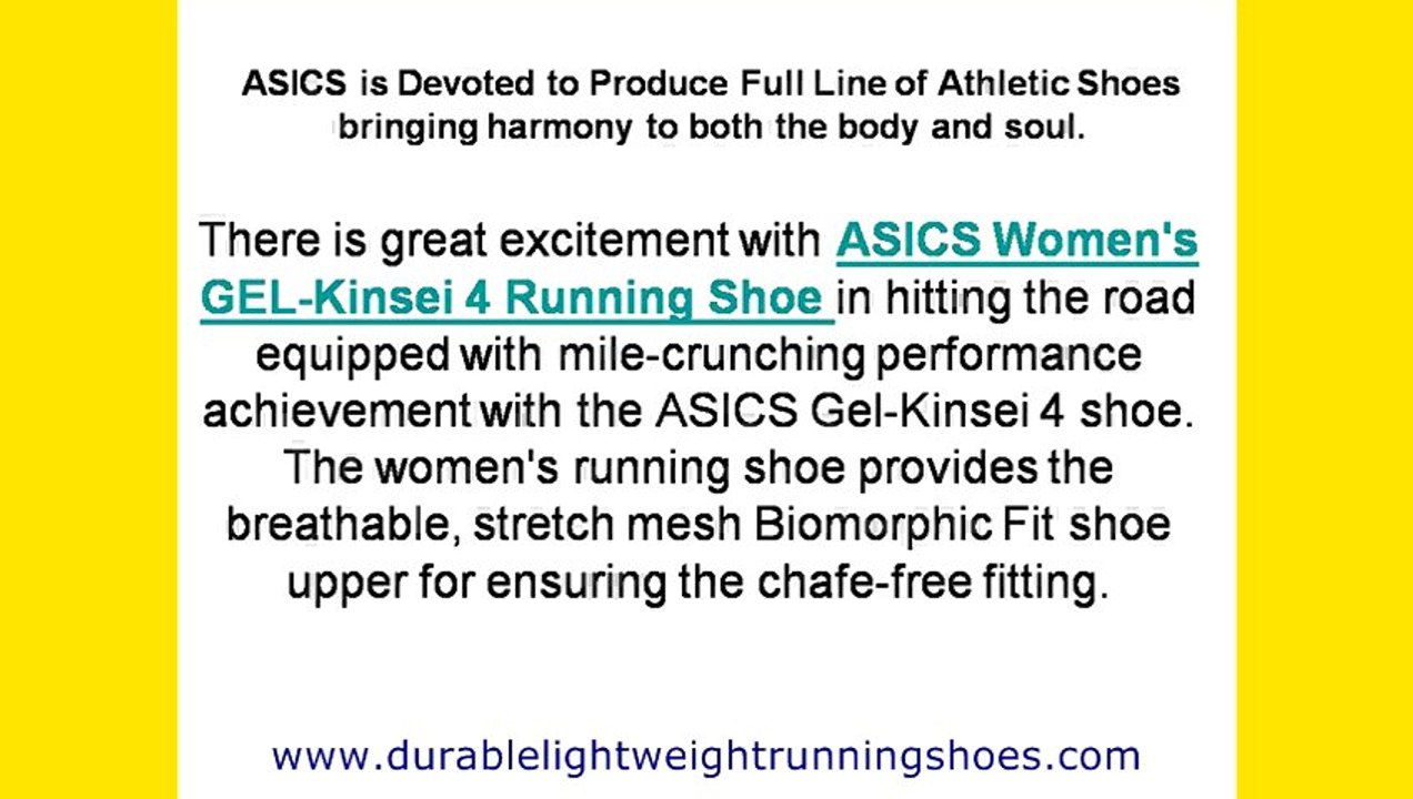 Durablel Lightweight Running Shoes-Women's GEL-Kinsei 4 Running Shoe