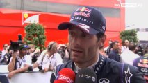 Sky Sports F1: Mark Webber Post Race interview (2013 Italian Grand Prix)