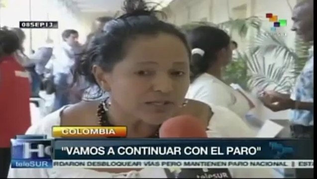 Gob. de Colombia logra acuerdo con campesinos para levantar bloqueos