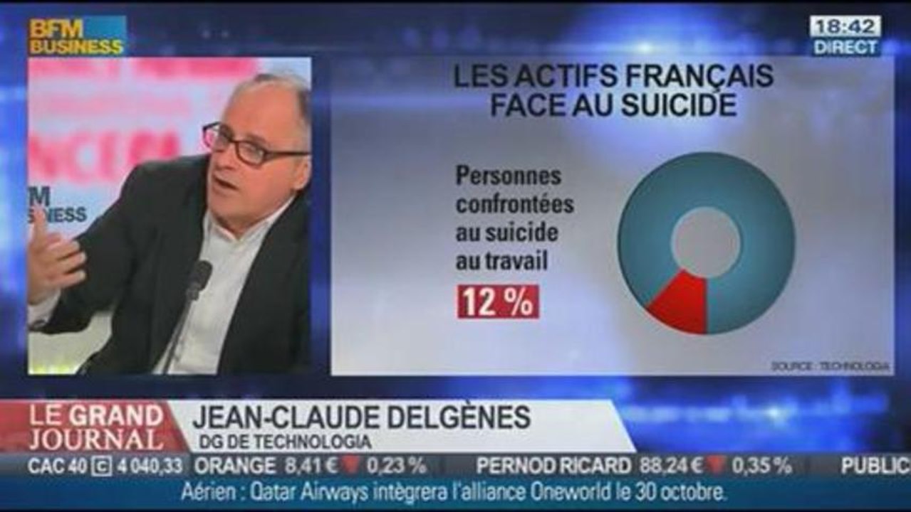 Jean-Claude Delgènes, directeur général du cabinet technologia, dans Le Grand Journal - 09/09 3/4