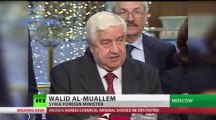 Syria welcomes Russia's call to handover chemical weapons [Walid Al-Muallem @ RT]