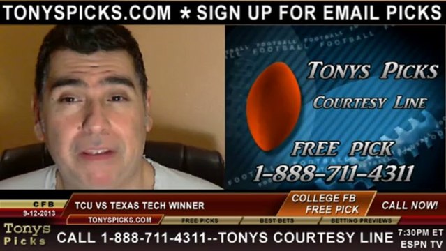 Texas Tech Red Raiders vs. TCU Red Raiders Pick Prediction NCAA College Football Odds Preview 9-12-2013