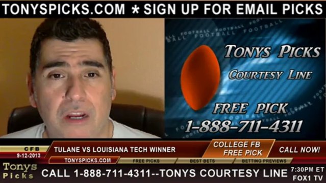 Louisiana Tech Bulldogs vs. Tulane Green Wave Pick Prediction NCAA College Football Betting Odds Preview 9-12-2013