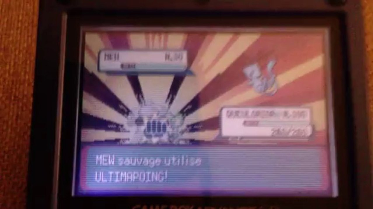 Rencontre de Mew Shiny sur Pokémon Emeraude !