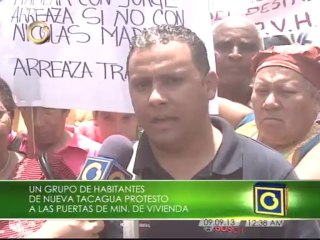 Damnificados trancaron la Francisco de Miranda para exigir viviendas y cese de corrupción