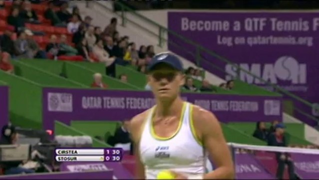 Sorana Cirstea - Stosur (Doha 2012) Part 1