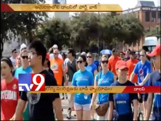 American Heart Association's 5k heart walk in Dallas - USA