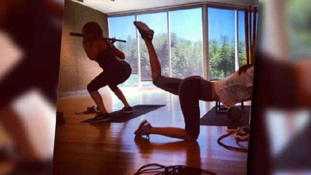 Khloe Kardashian Works Out with Kendall