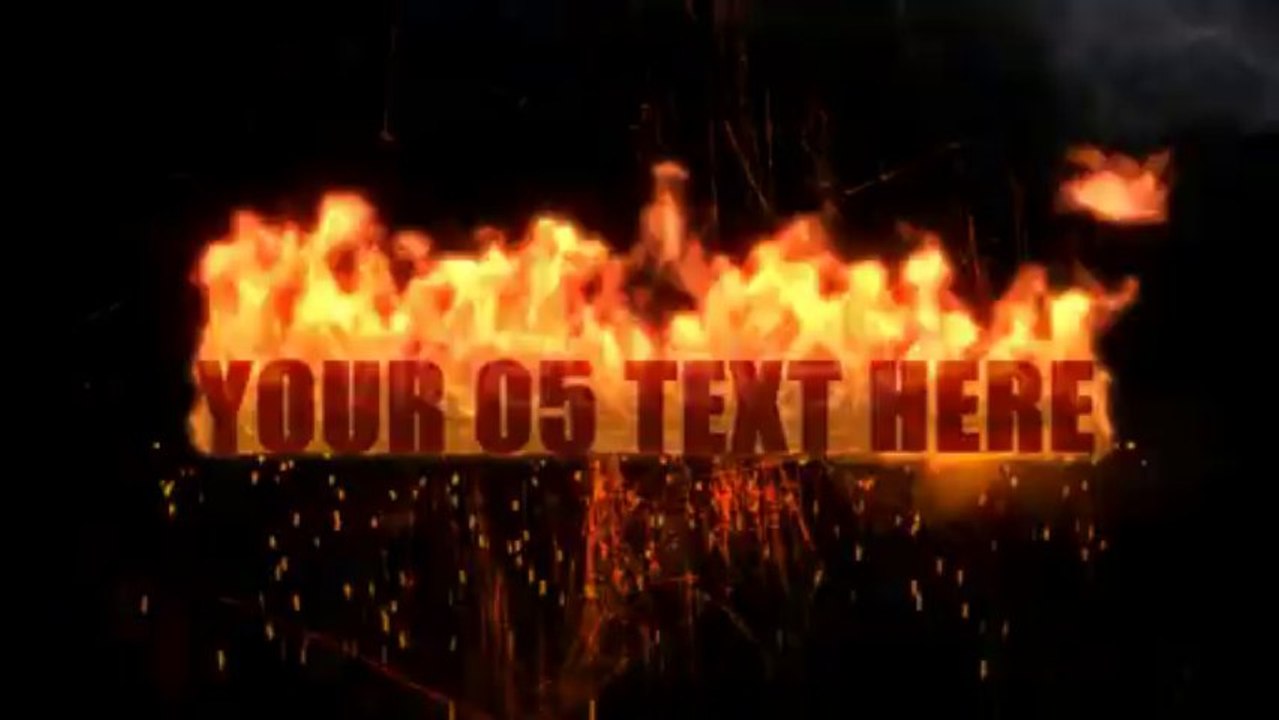 Texts in Fireball - After Effects Template