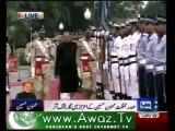 New President Mamnoon Hussain gets guard of honour