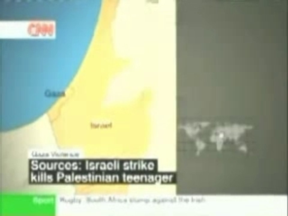 Missiles Israéliens sur Palestiniens
