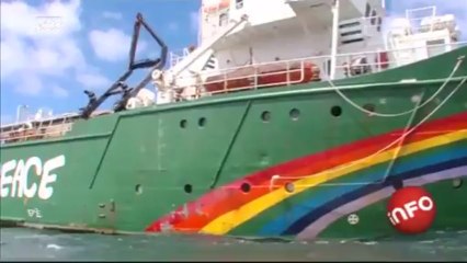 Greenpeace et Mélanie Laurent font escale à Boulogne