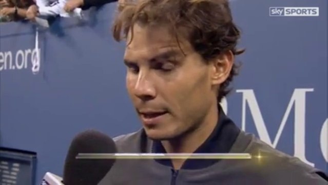 Rafael Nadal Post-match Interview after his win at US Open 2013 (ENG)