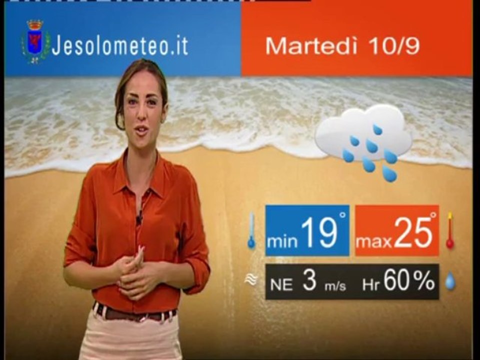 PREVISIONI DEL TEMPO JESOLO MARTEDI' 10 SETTEMBRE 2013