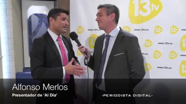 Presentación de la temporada de 13tv. Carlos Cuesta, Alfonso Merlos y Antonio Jiménez. 9-9-2013