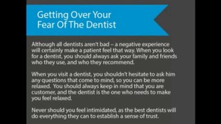 Getting Over Your Fear Of The Dentist 408-335-6637