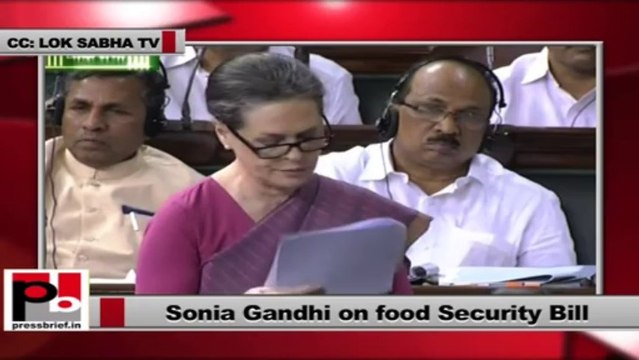 Sonia Gandhi – the driving force behind Food Security Bill