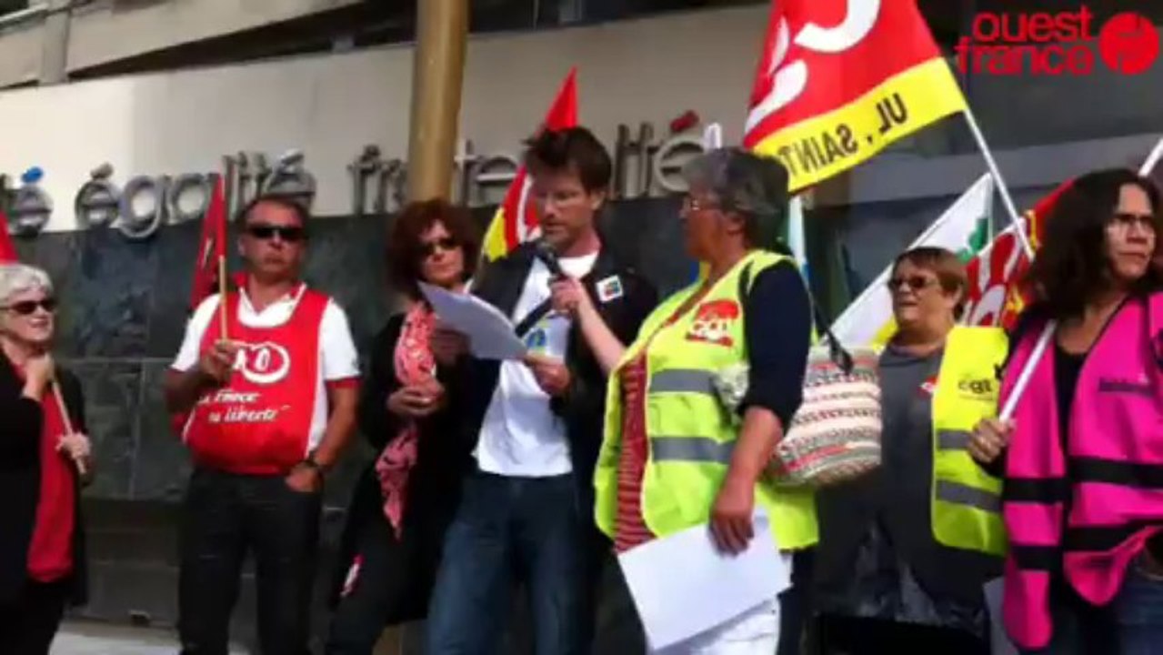 Manifestation à Saint-Lô contre la réforme des retraites - 350 personnes ont défilé ce matin