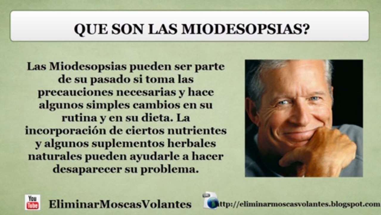 que son las miodesopsias? Moscas flotantes en los ojos