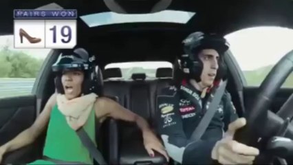 En video: Red Bull regala zapatos a quien de una vuelta en carro con Vettel y no grite