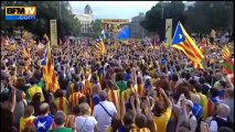 Espagne : pour l'indépendance, une impressionnante chaîne humaine traverse la Catalogne - 11/09