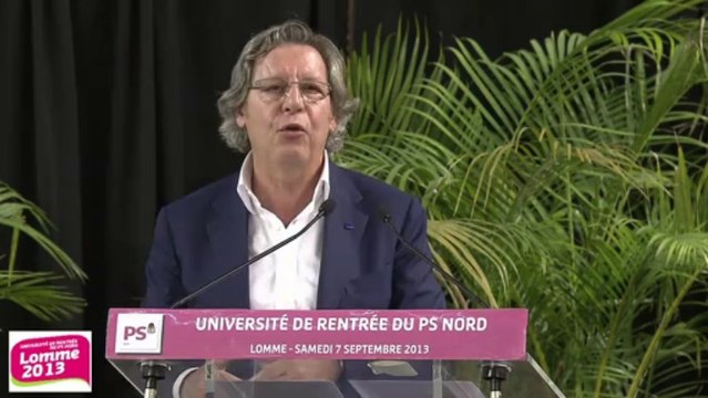 Université de rentrée du PS Nord - Discours de Gilles PARGNEAUX