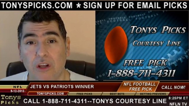 New England Patriots vs. New York Jets Pick Prediction NFL Pro Football Odds Preview 9-12-2013