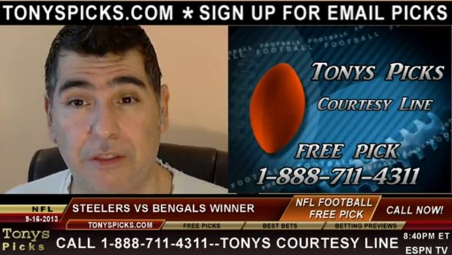 Cincinnati Bengals vs. Pittsburgh Steelers Pick Prediction NFL Pro Football Odds Preview 9-16-2013