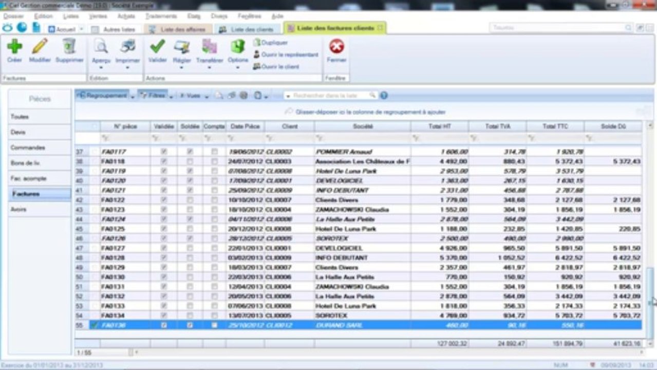 Tutoriel gestion des affaires CIEL Gestion commerciale