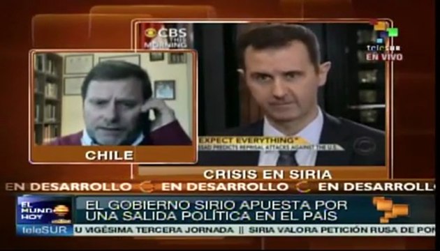 Hay voluntad política más que militar en la crisis de Siria: experto