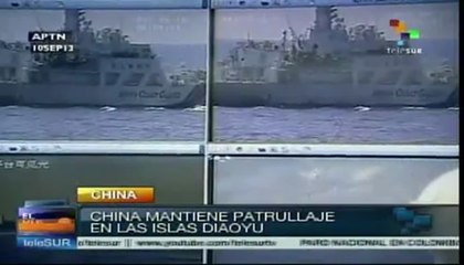 Patrulló flota naval china las islas Diaoyu