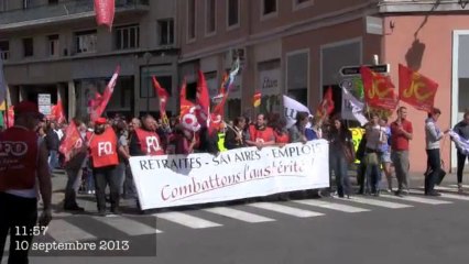 2000 personnes à Chambéry contre la réforme socialiste des retraites