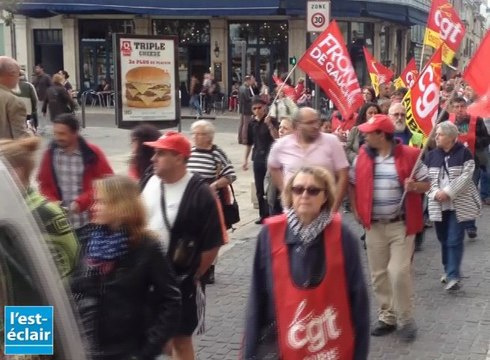 Manifestation contre la réforme des retraites à Troyes