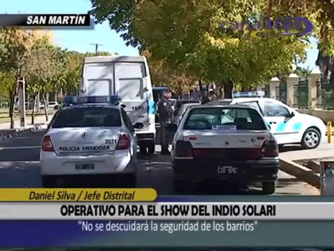 Operativos policiales por el Show del Indio Solari