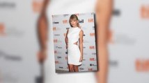 Taylor Swift se vio radiante en un vestido blanco en el estreno de One Chance