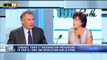 François Bayrou, invité de Ruth Elkrief sur BFMTV - 100913